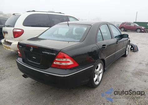 2005 Mercedes-Benz C 230 Kompressor Sport from USA, damaged, VIN WDBRF40J55F637457